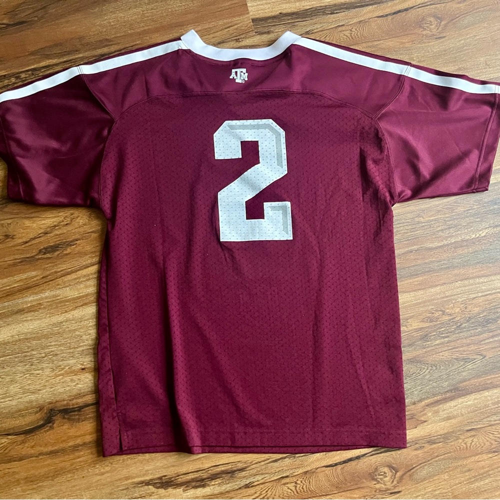 Adidas Maroon and White Texas A&M Jersey Johnny manzel xl - Picture 5 of 8